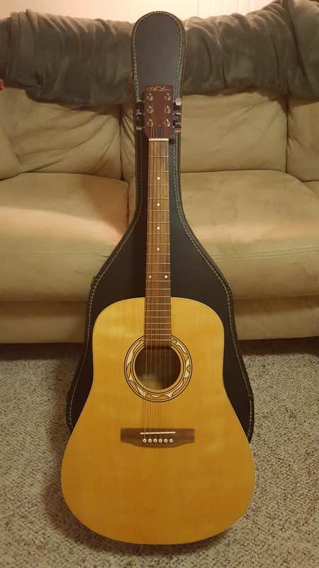 Art & Lutherie Wild Cherry Merisier Acoustic Guitar Brown and Tan image 1