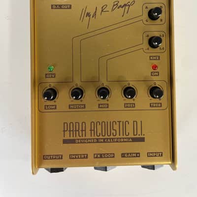 LR Baggs Para DI/Preamp Acoustic Effects Pedal, Limited Edition 50th Anniversary Gold image 2