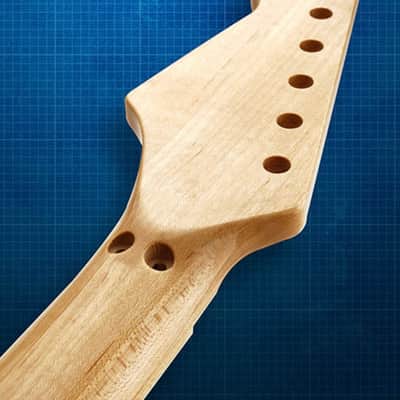 USA Made Premium Locking Nut Routed 22 fret Maple Strat Neck image 3