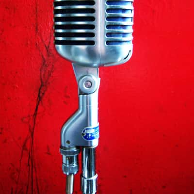 Vintage RARE 1957 Stromberg Carlson MC-41 / Shure 55S variant Satin Chrome w cable & Atlas SO-1B Elvis 55 Super 55 image 13