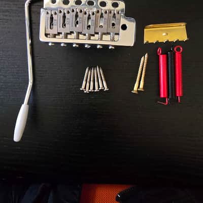Wilkinson Strat Bridge with Titanium saddles image 4