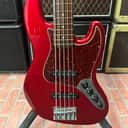 *1999* Fender Deluxe Active Jazz Bass V Candy Apple Red