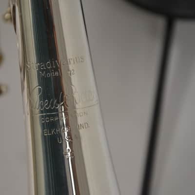 Trompeta Bach Stradivarius 72 estrella Corporation plateada como nueva image 10