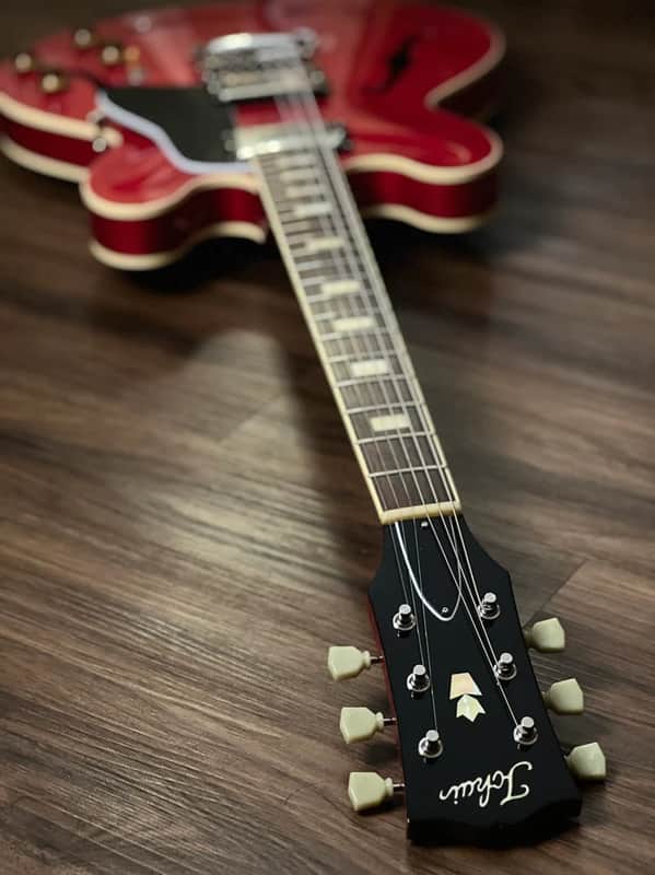 Tokai ES-178 SR Semi Hollow Vintage Series Japan in see Thru Red
