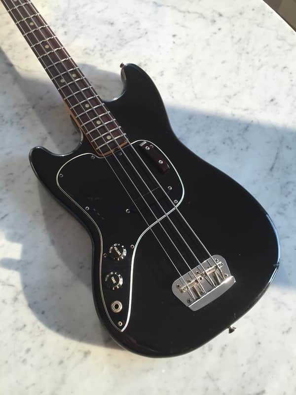 Fender Musicmaster Bass 1977 Black LEFT HANDED RARE !!! image 1