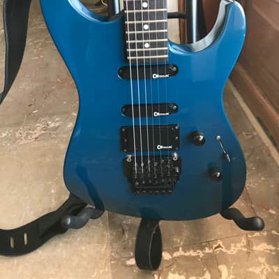Charvel  (Jackson) CX 692  1992  MIJ - Blue - Dimarzio DP159 FBK Evolution bridge image 7