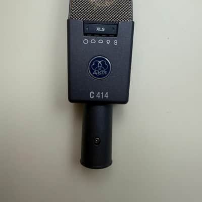 AKG C414 XLII Large Diaphragm Multipattern Condenser Microphone 2010s - Black image 1