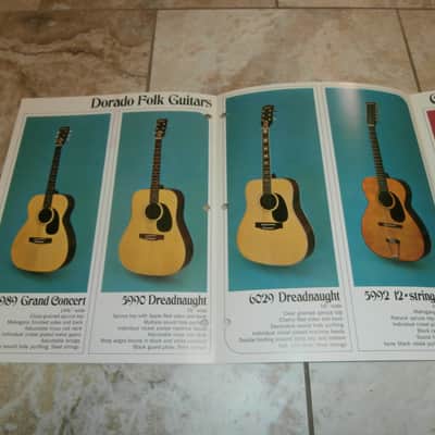 Vintage 1970's Dorado (by Gretsch) Folk and Classic Guitar Catalog! Rare, Original Case Candy! image 2