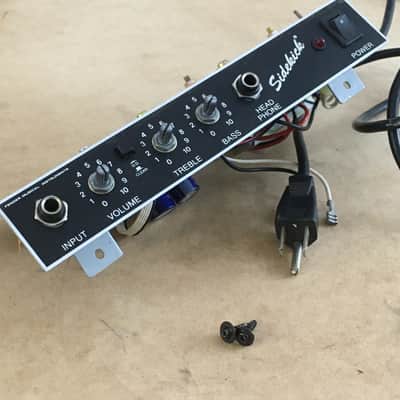 Vintage Fender Musical Instruments Squier PR-357 1990s Black Tolex Made In Korea Project Chassis Amplifier image 8