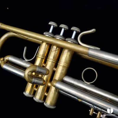 Vincent Bach Stradivarius 43 raw brass ML trumpet mouthpiece case Gamonbrass image 7