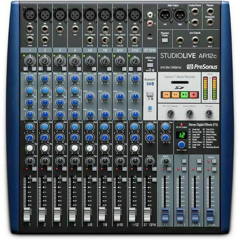 PreSonus StudioLive AR12c 14-Input Mixer / Digital Recorder / Audio Interface image 1