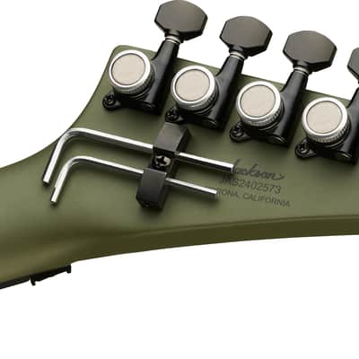 Jackson American Series Rhoads RR24, Ebony Fingerboard, Matte Army Drab image 6
