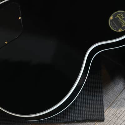 2023 Gibson Custom Shop Les Paul Custom w/ Slim Taper Neck Electric Guitar Black Ebony + COA OHSC image 17
