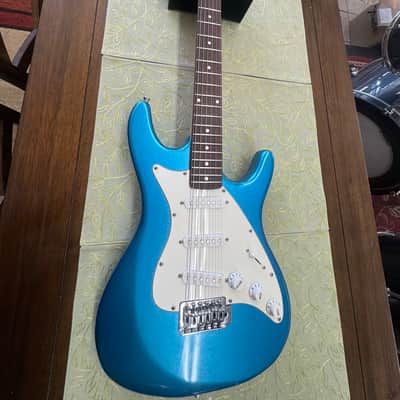 Assassin Stratocaster style electric guitar. - Blue Sparkle. image 7