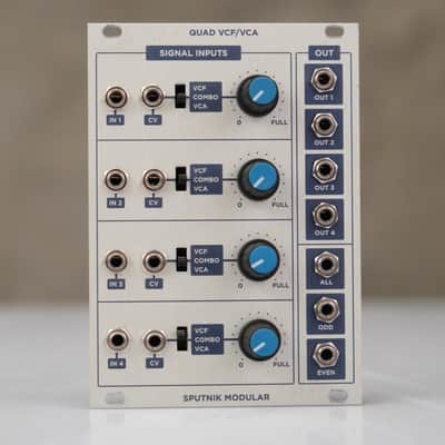 Sputnik Modular Quad VCF / VCA Eurorack Module w/ Tiptop Stackcables #58581 image 1