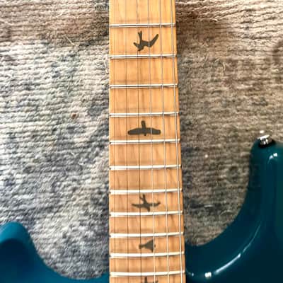 PRS SE Silver Sky Left-Handed 2024 - 2025 - Nylon Blue image 3