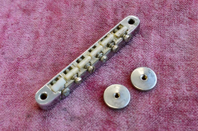 Vintage Gibson 1965 ABR-1 Bridge Chrome - NO patent Number RARE w/ nylon saddles image 1