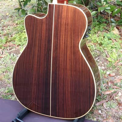 2013 K Yairi WY-1 Electric Acoustic Guitar with cutaway+K Yairi Hard Case image 9