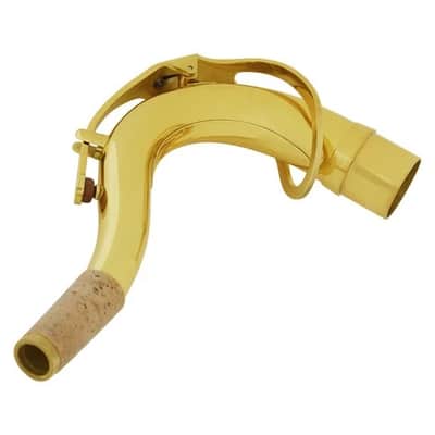 OEM Brass Tenor Saxophone Sax Bend Neck 27.8mm Saxophone Accessories Parts Gold image 2