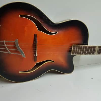 60's SUNBURST JAZZ GUITAR made in GERMANY image 4