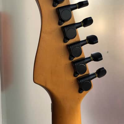 1991 MIJ Fernandes FR-65, Tilt Back Headstock, Contoured Heel, Vintage Gig Bag image 5