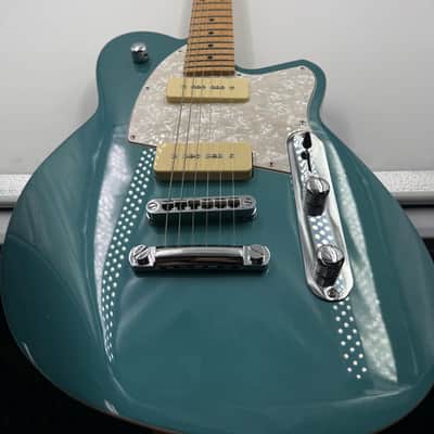 Reverend Charger 290 w/ Roasted Maple Fretboard- Deep Sea Blue image 7