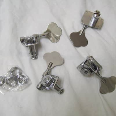 Bass guitar tuners or machine heads, 4 piece set. Open gear. R4. image 1