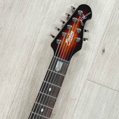 Mint Sterling by Music Man MAJ270X Majesty 7 John Petrucci 7-String Guitar, Flame Maple Top, Tiger Eye image 8