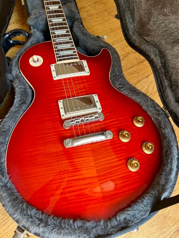 ALL ORIGINAL 2004 Gibson Les Paul Standard Plus in RARE Cayenne Finish image 1