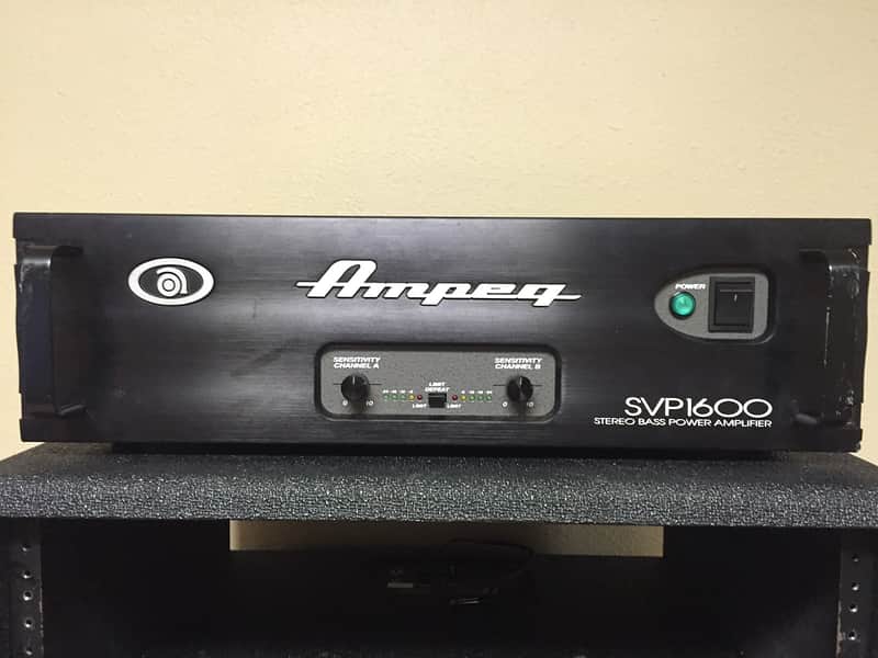 Ampeg SVP 1600 Stereo Bass Power Amp USA | Reverb