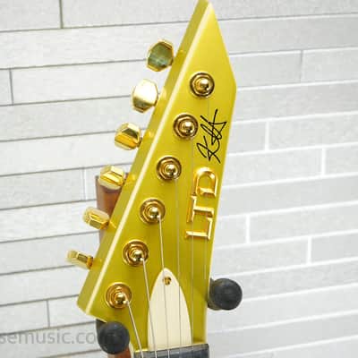 ESP LTD KH-V Kirk Hammett Signature - Metallic Gold image 13