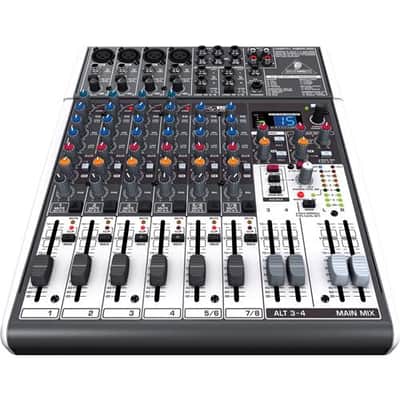 Behringer XENYX X1204USB Premium 12-Input 2/2-Bus Mixer with XENYX Mic Preamps and Compressors, British EQs image 2