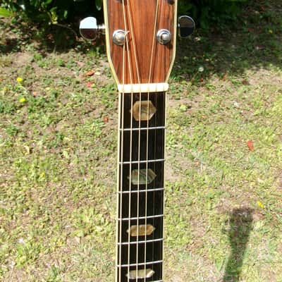 1980 Yairi YW-600 Dreadnought Guitar New Jacaranda Natural+vintage Hard Case image 4