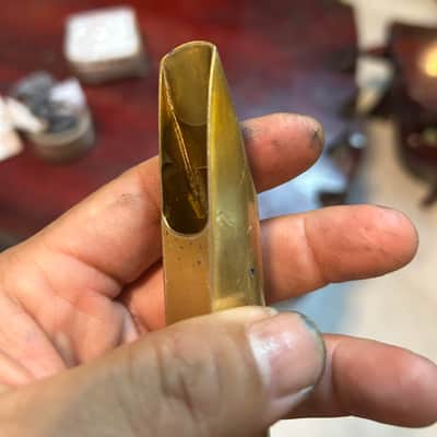 DG Cressent Tenor mouthpiece 1980s - Original plating image 14