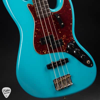 2024 - Fender Custom Shop 1964 Jazz Bass Journeyman Relic P/J - Taos Turquoise image 6