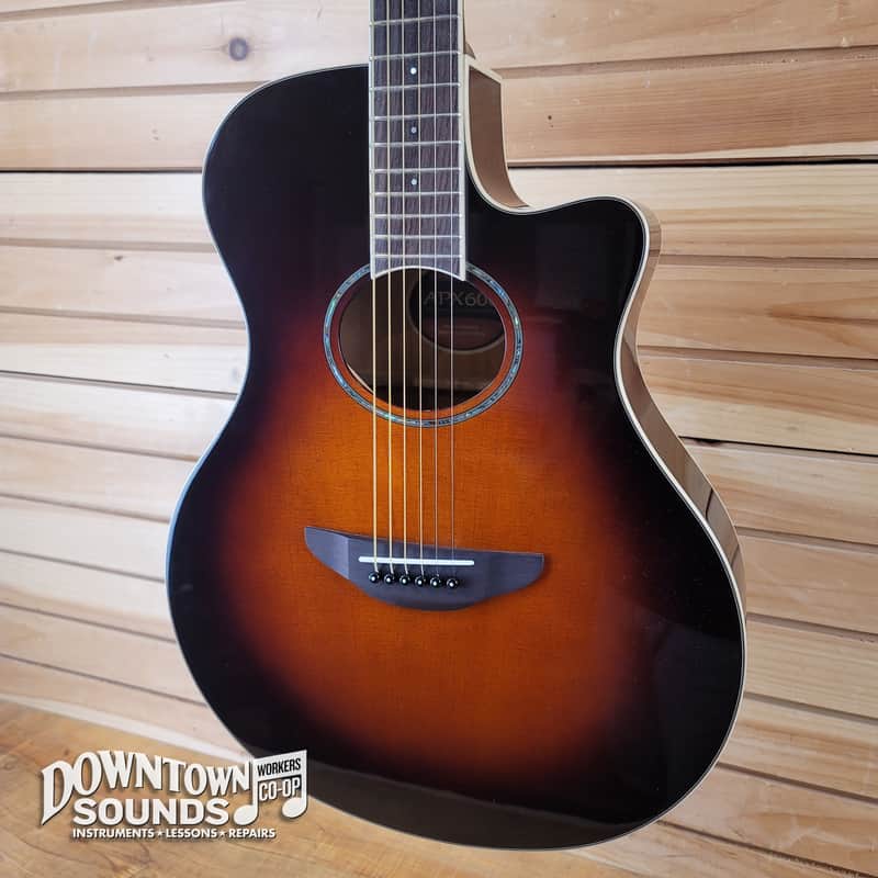 Yamaha APX600 Acoustic/Electric Mini/Travel Guitar - Old Violin Sunburst image 1
