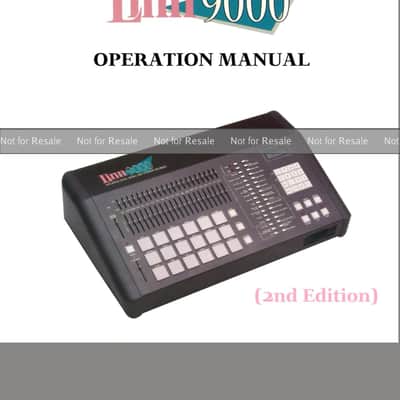 Linn 9000 Operation Manual 2nd Edition