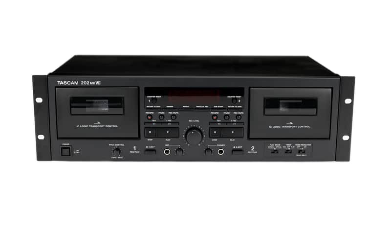 Tascam 202MKVII Double Cassette Deck Player Rack Mount with USB 202-MKVII Mk 7 image 1