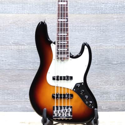 Fender American Ultra Jazz Bass V Ultraburst 5-String Electric Bass w/Case image 1