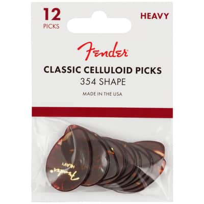 Fender Classic Celluloid Picks - 354 Shape - 12 Pack image 1