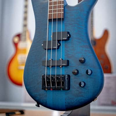 Spector Euro 4 LX Bass Guitar Black & Blue image 5