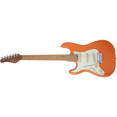 Schecter Nick Johnston Traditional LH Atomic Orange Left-Handed Electric Guitar image 1
