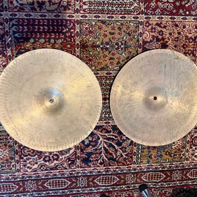 1960s Super Zyn 14” HiHats - B20 Made in England image 2