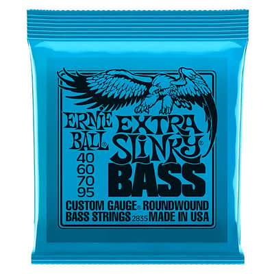 Ernie Ball 2835 Extra Slinky Nickel Wound Electric Bass Strings (40-95) image 1