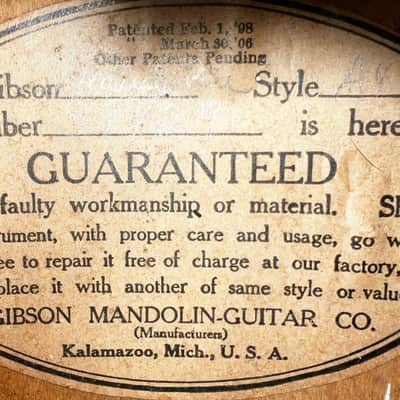 Gibson Style A-4 Mandolin 1917 - Sunburst image 5