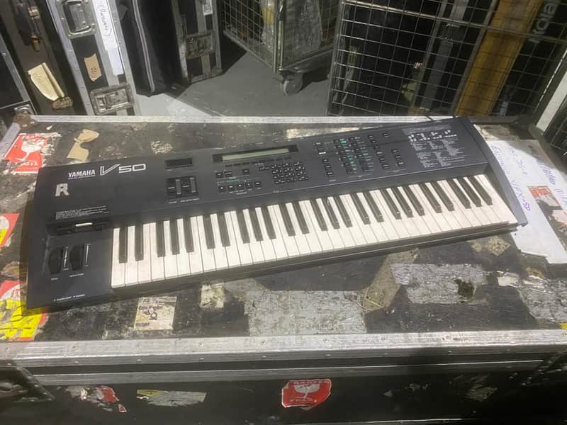Yamaha V50 owned and used by Rick Wakeman of YES 1990 Black image 1