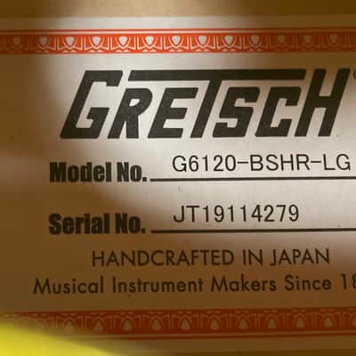 Gretsch G6120-T-HR Brian Setzer Signature 2021 - Lime Gold, Mint, DEMO, SKU: I617158 image 6