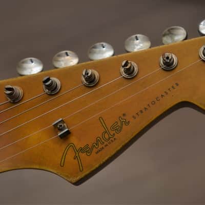 American Standard Fender Stratocaster Custom Relic Gold Sparkle image 16