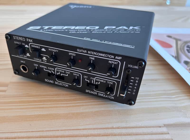 Nobels Stereo Pak 90's Guitar Headphone Amp Sound Machine Made in Korea MINT! Excellent Condition image 1