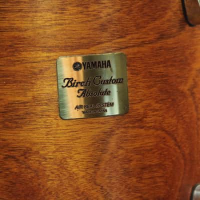 Yamaha Birch Custom Absolute - natural vintage 5pc drumset image 12